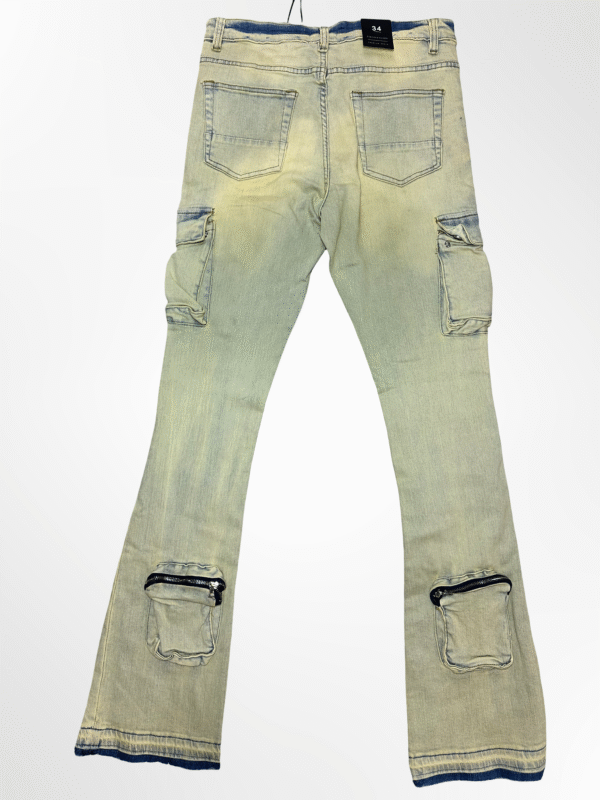 Pantalón Cargo Flare Denim - Image 2