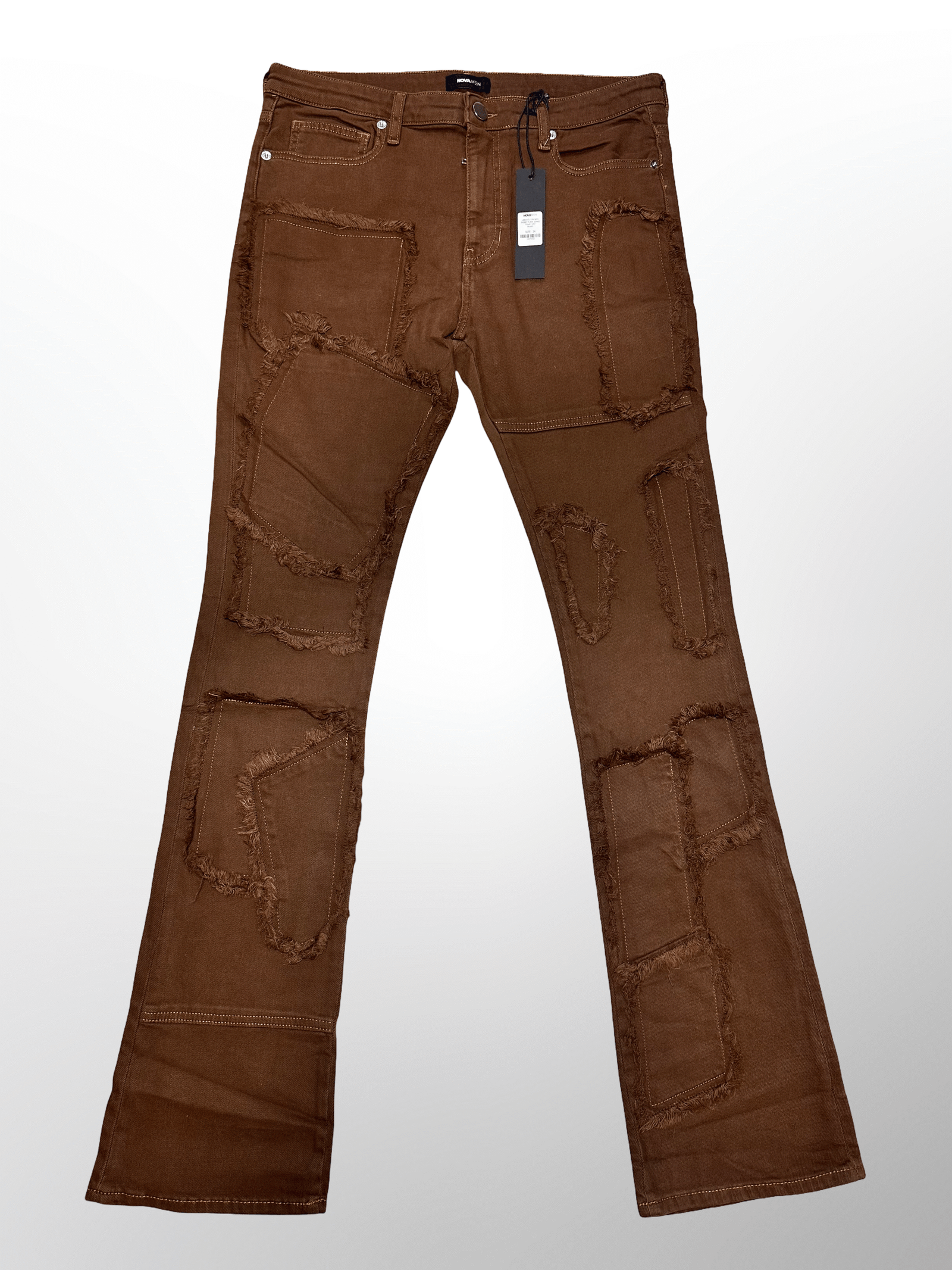 Pantalón Flare Destroyed Chocolate