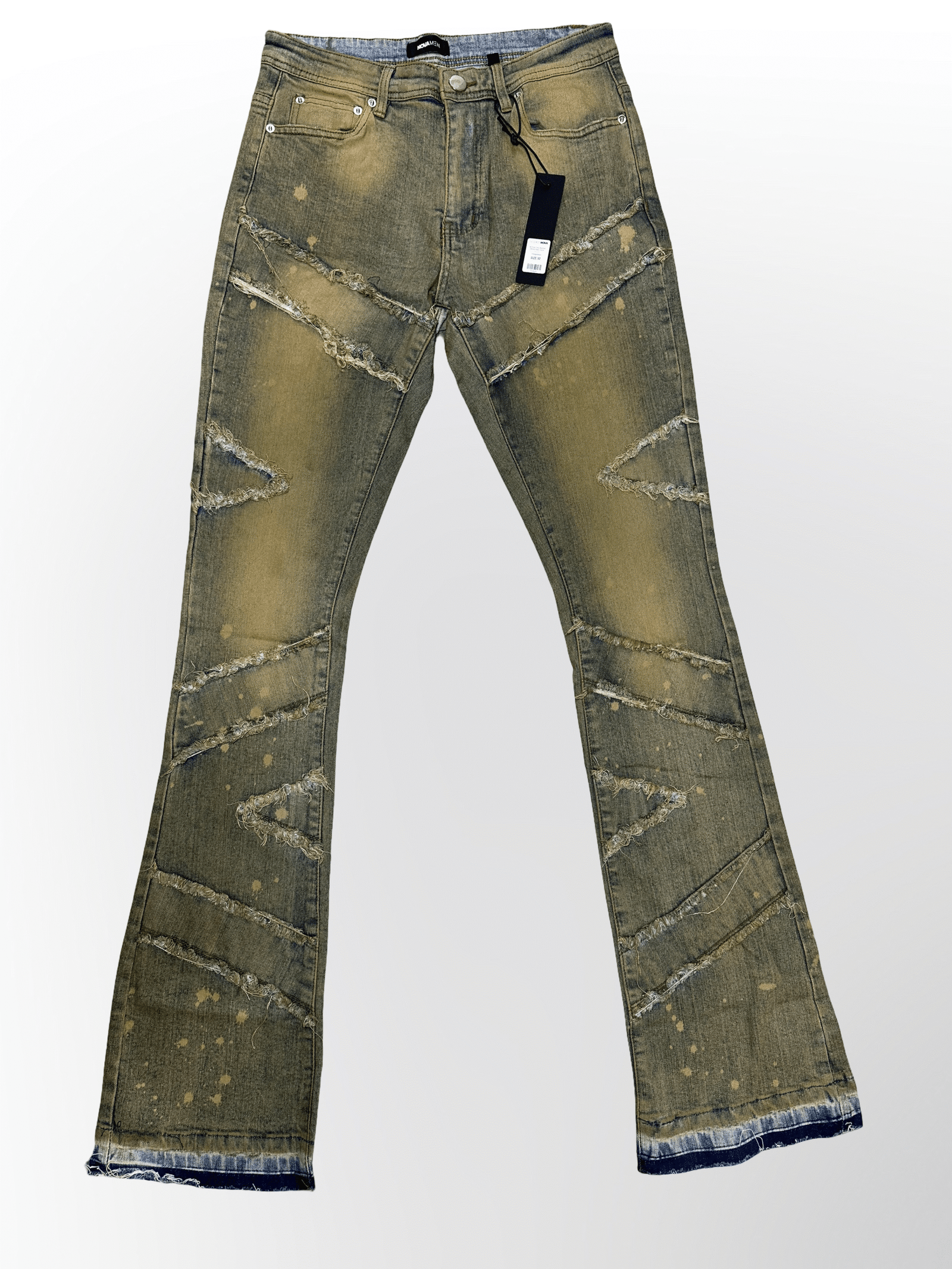 Pantalón Flare Patchwork Vintage