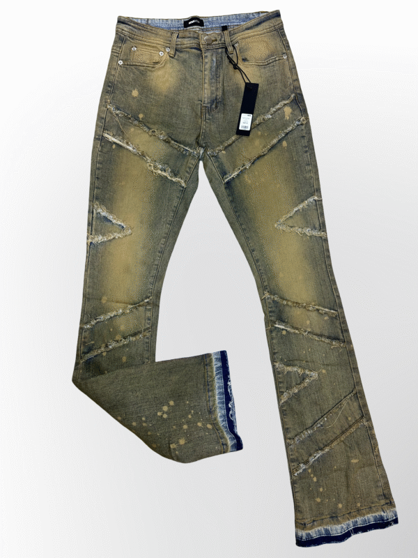 Pantalón Flare Patchwork Vintage - Image 2