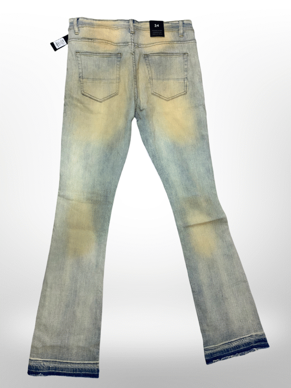 Pantalón Flare Vintage Destroyed Light Blue - Image 3