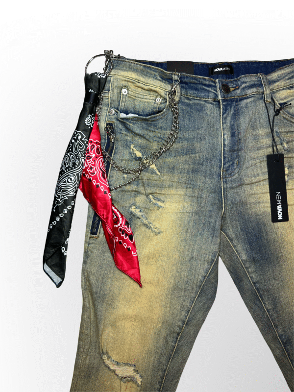 Jeans Acampanados Vintage Distressed