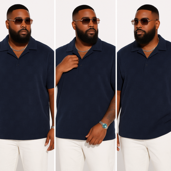 Camisa Polo Azul Noche – Luce Seguro, Viste con Propósito