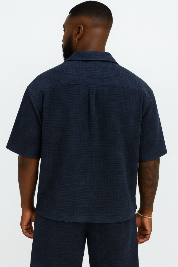 Camisa Polo Azul Noche – Luce Seguro, Viste con Propósito - Image 2